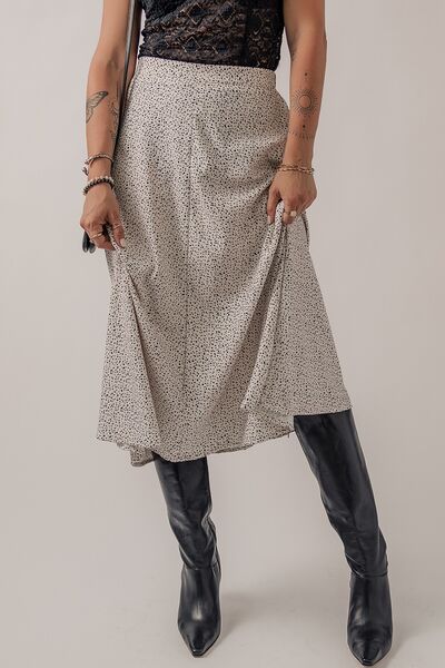 swvws Speckle High Waist Midi Skirt