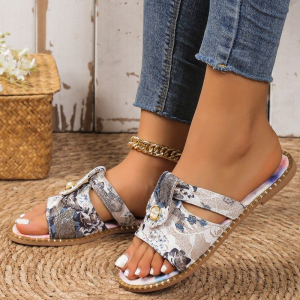 swvws - Pink Casual Patchwork Round Comfortable Shoes