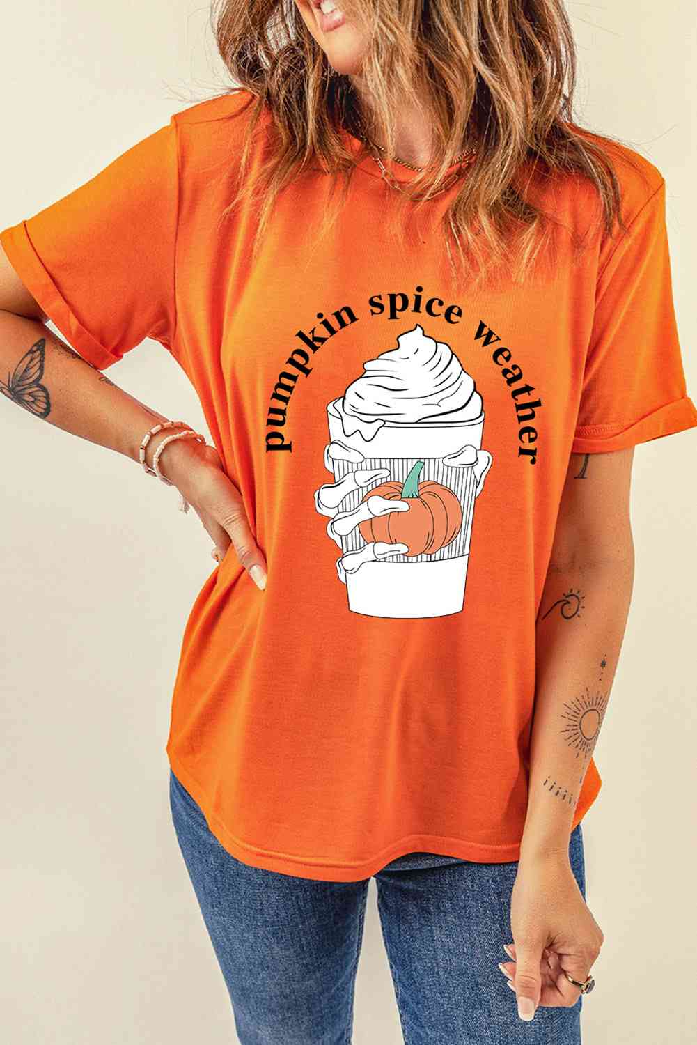 swvws PUMPKIN SPICE WEATHER Graphic T-Shirt