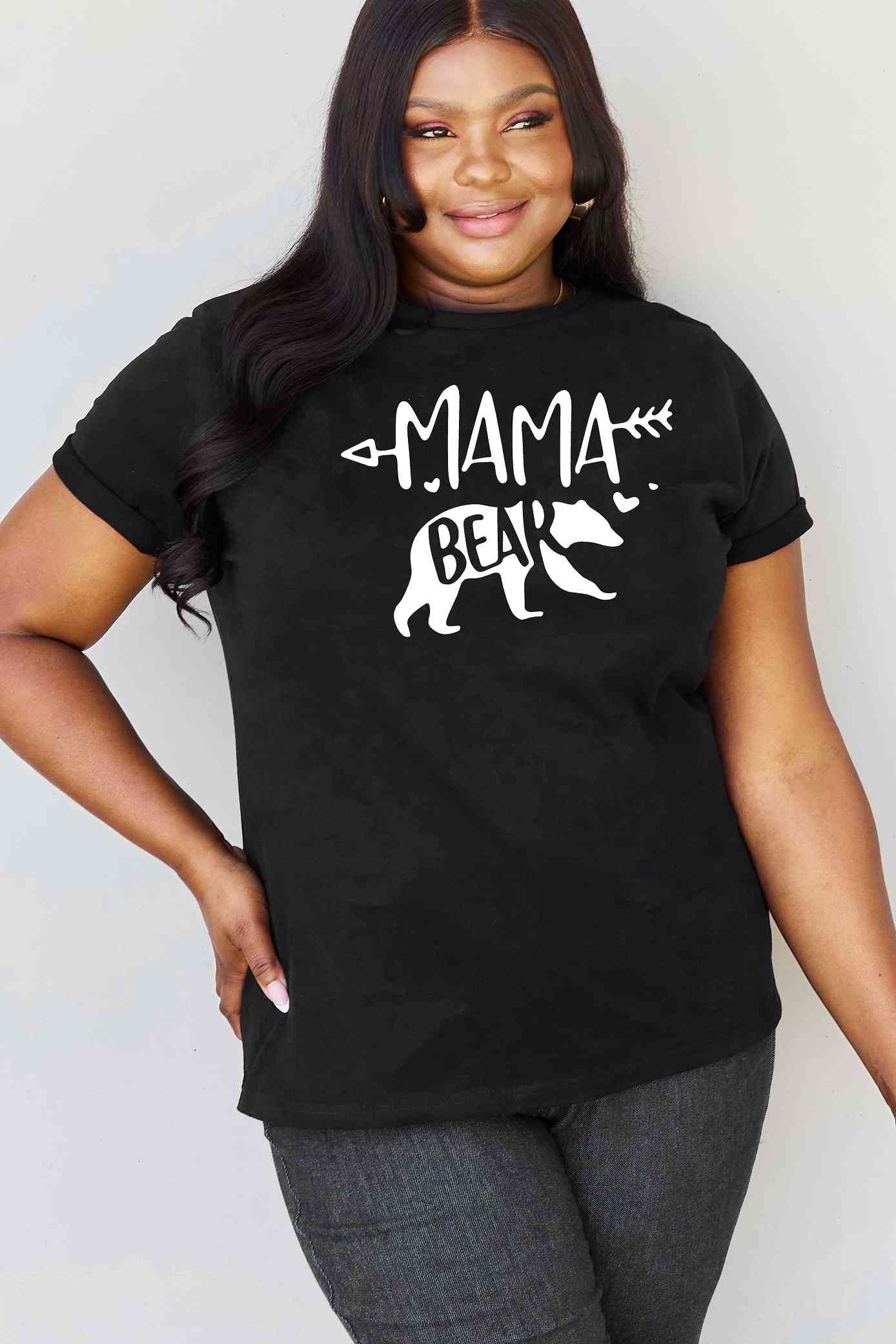 swvws Simply Love Full Size MAMA BEAR Graphic Cotton T-Shirt