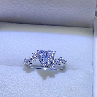 swvws 1 Carat Moissanite 925 Sterling Silver Ring