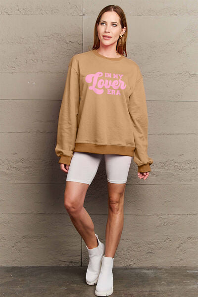 swvws Simply Love Full Size IN MY LOVER ERA Round Neck Sweatshirt