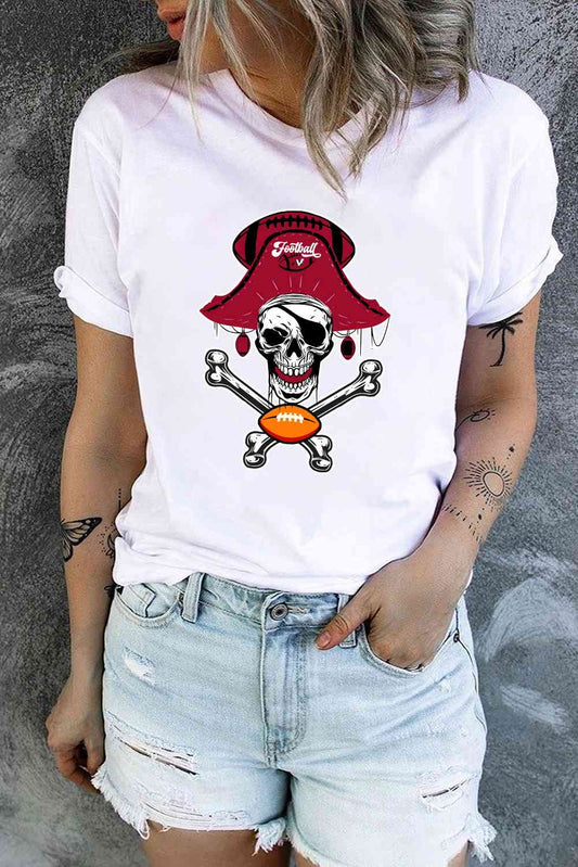 swvws Skeleton Graphic Short Sleeve T-Shirt