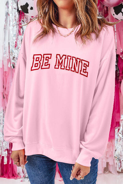 swvws BE MINE Round Neck Sweatshirt