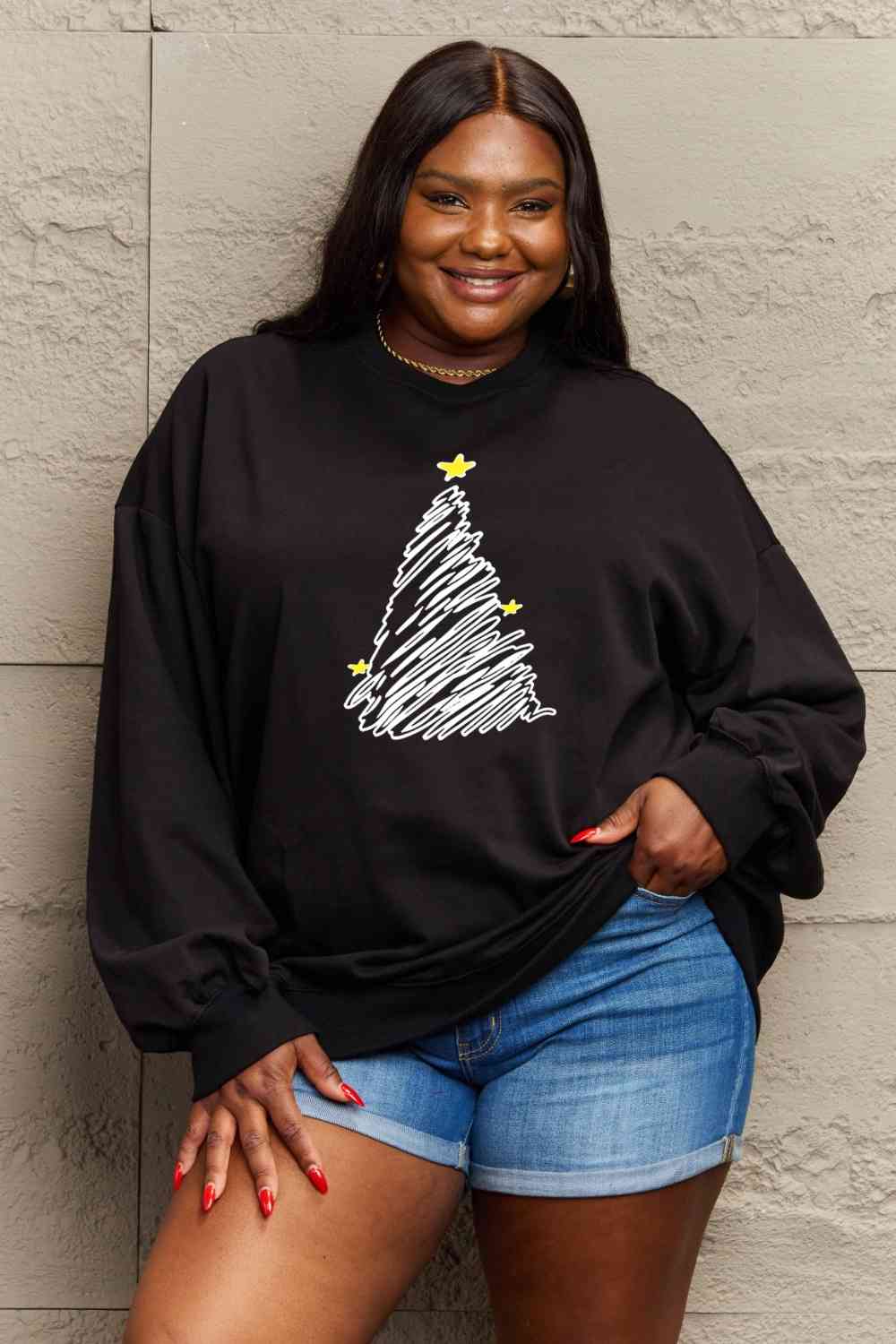 swvws Simply Love Full Size Graphic Sweatshirt