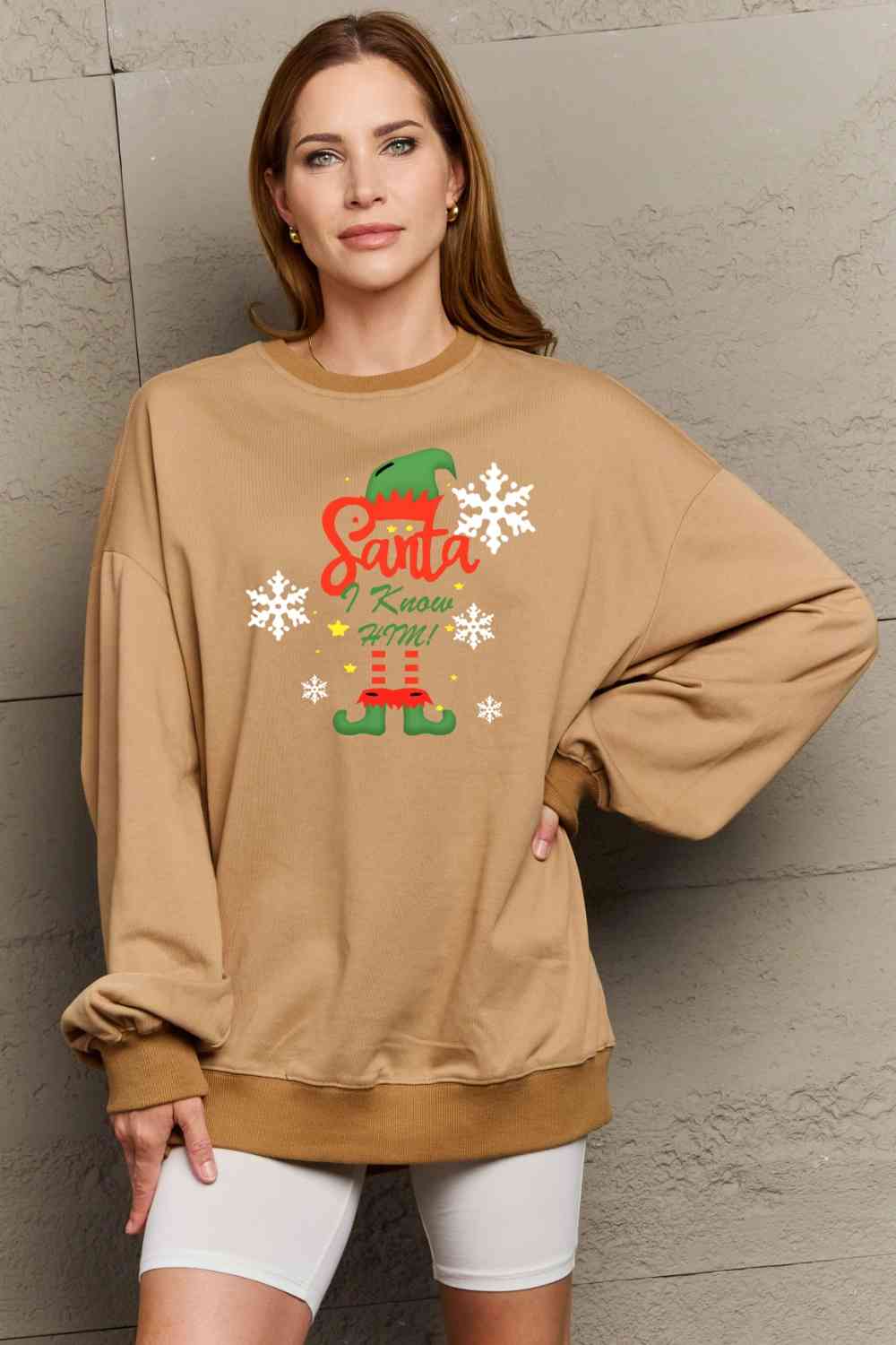 swvws Simply Love Full Size Graphic Round Neck Sweatshirt