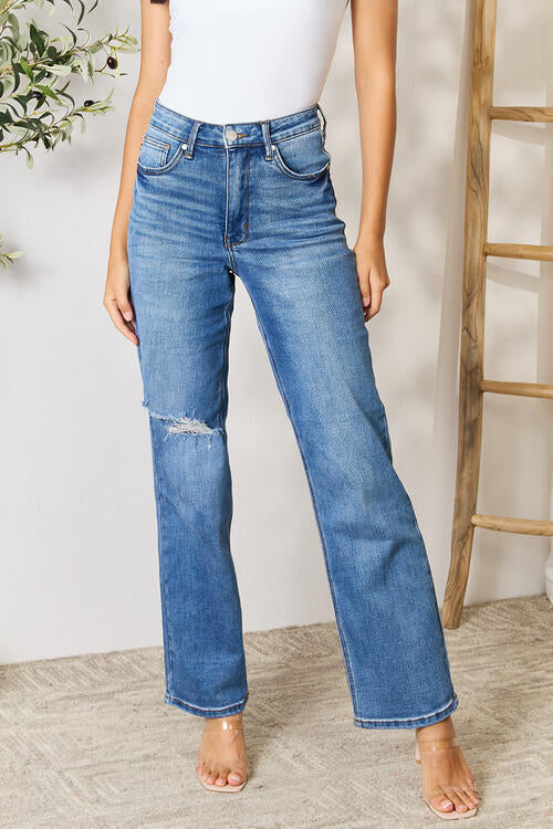 swvws Judy Blue Full Size High Waist Distressed Jeans