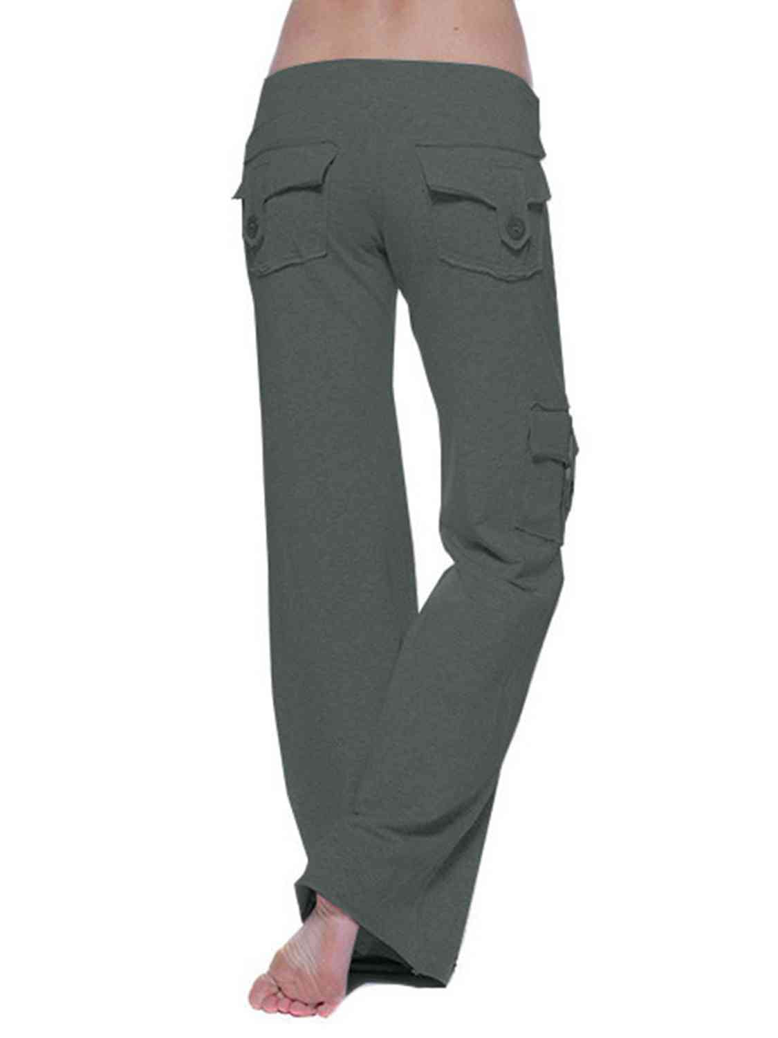 swvws Mid Waist Pants with Pockets