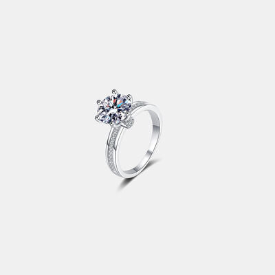 swvws 3 Carat Moissanite 925 Sterling Silver Ring