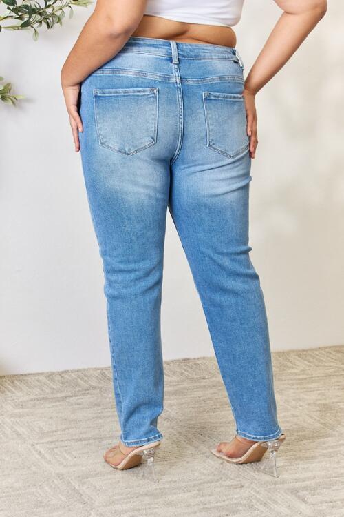 swvws RISEN Full Size Mid Rise Skinny Jeans