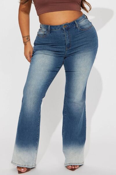 swvws Pocketed Buttoned Straight Jeans