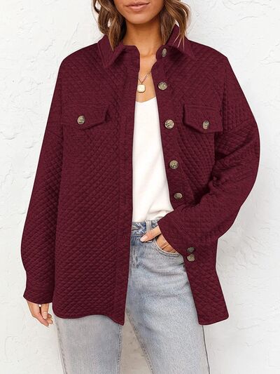 swvws Button Up Dropped Shoulder Jacket