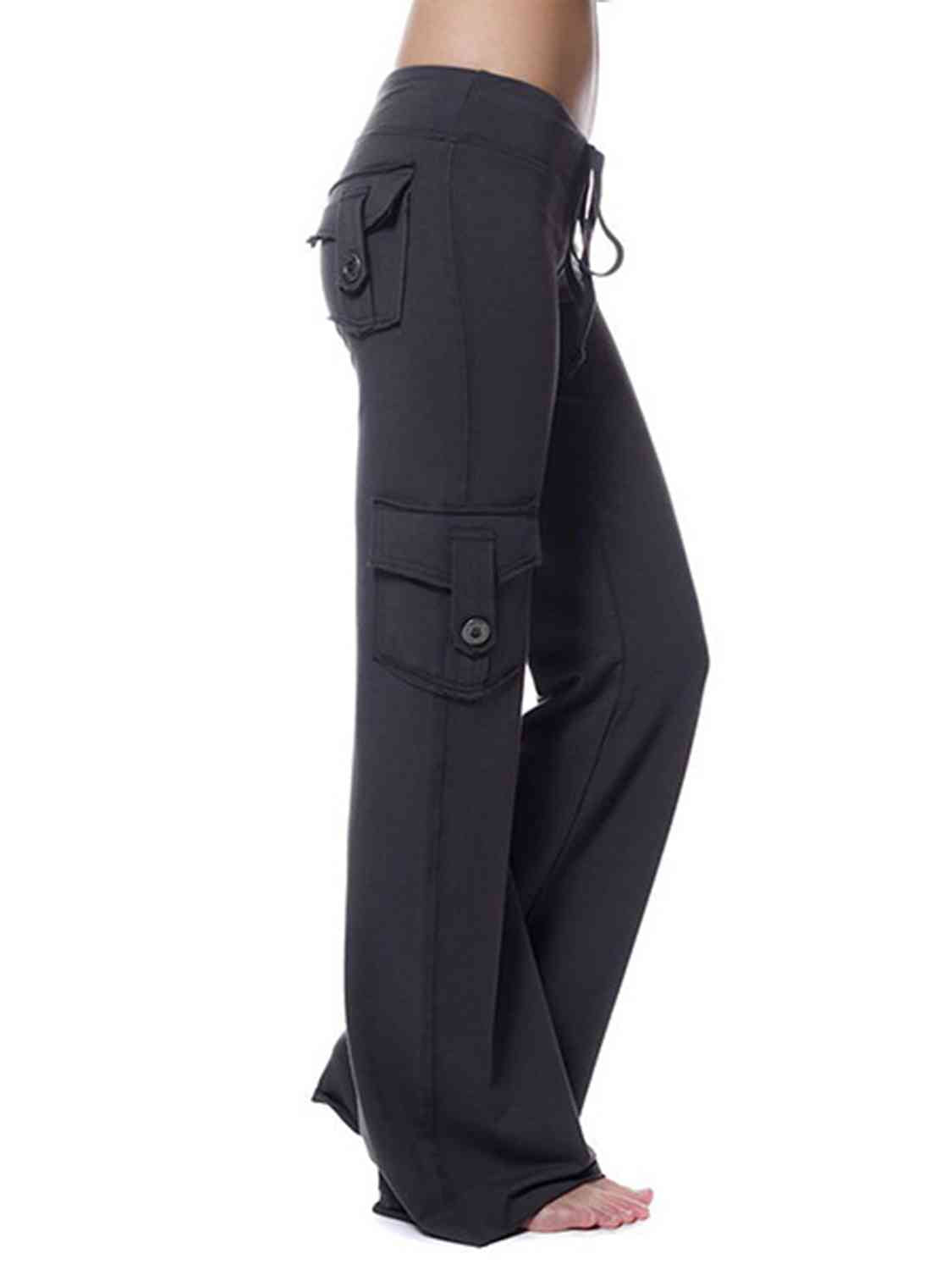 swvws Mid Waist Pants with Pockets