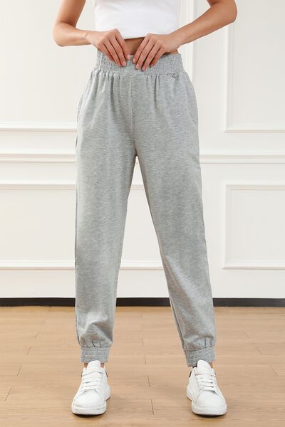 swvws Elastic Waist Pocketed Joggers