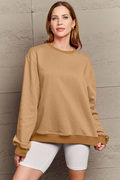 swvws Simply Love Full Size ENJOY THE LITTLE THINGS Round Neck Sweatshirt