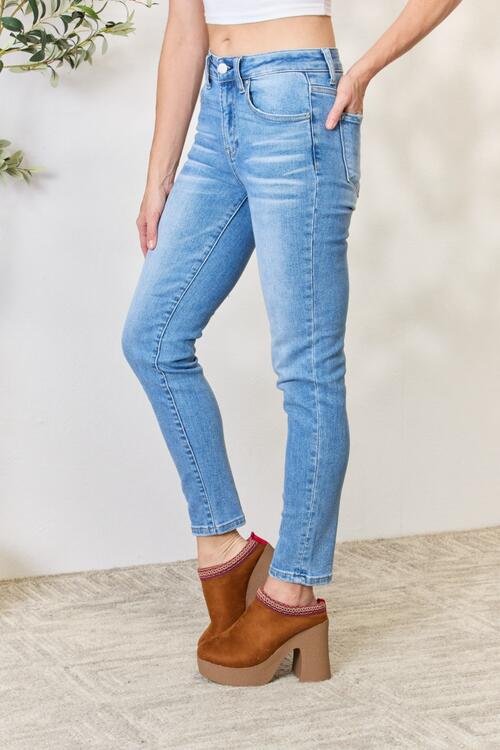 swvws RISEN Full Size Mid Rise Skinny Jeans