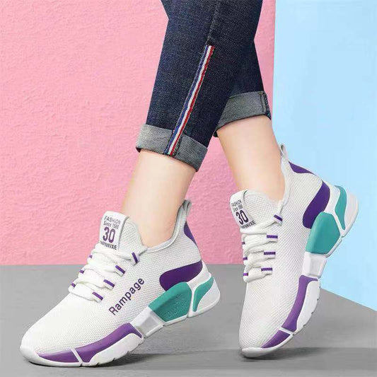 swvws Women's Shoes New Year Old Beijing Cloth Shoes Comfortable Women's Shoes Spring and Autumn All-Match Lace-up Comfortable Lightweight Sneaker