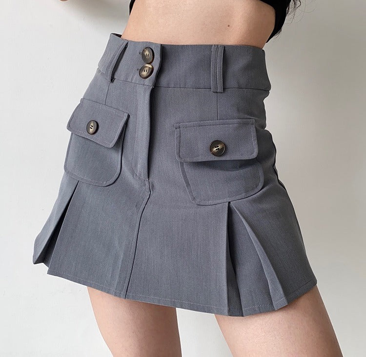 swvws - Raquelle Pleated Pocket Skirt