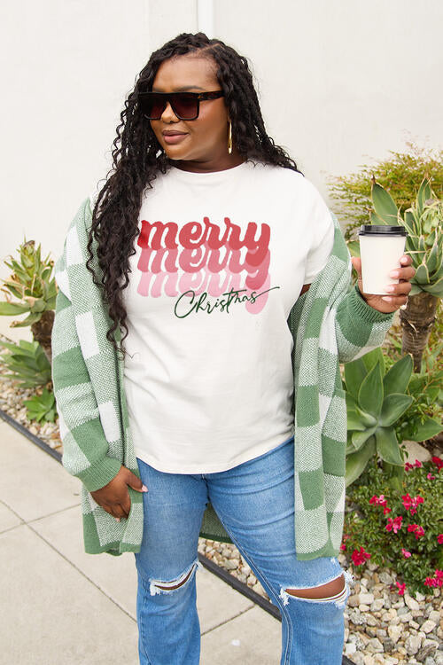 swvws Simply Love Full Size MERRY CHRISTMAS Short Sleeve T-Shirt