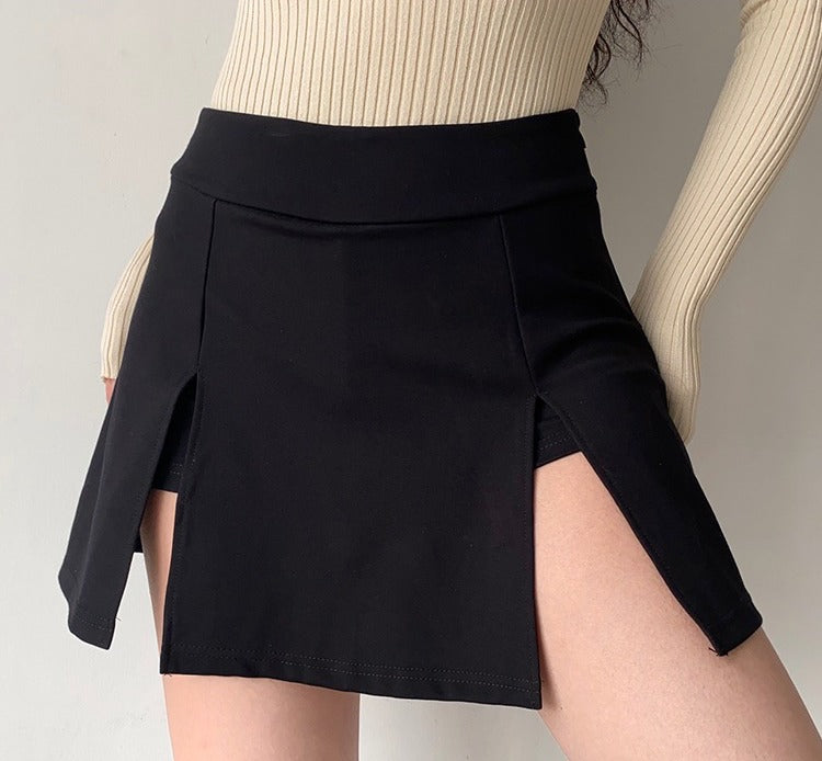 swvws - Chic Double Split Skirt