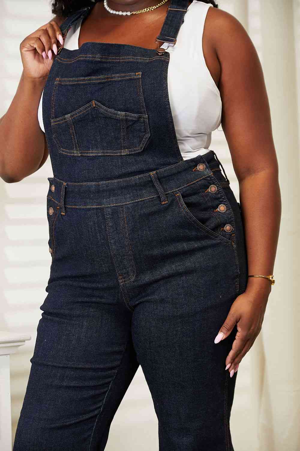 swvws Judy Blue Full Size High Waist Classic Denim Overalls