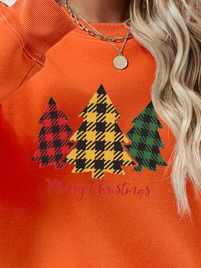 swvws MERRY CHRISTMAS Dropped Shoulder Sweatshirt