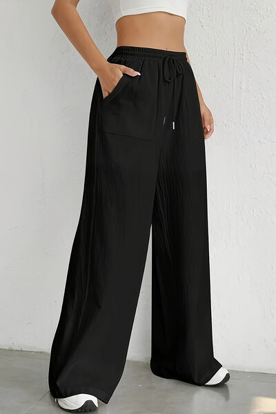 swvws Drawstring Wide Leg Pants