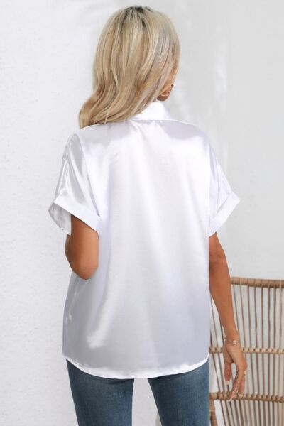 swvws Collared Neck Short Sleeve Shirt