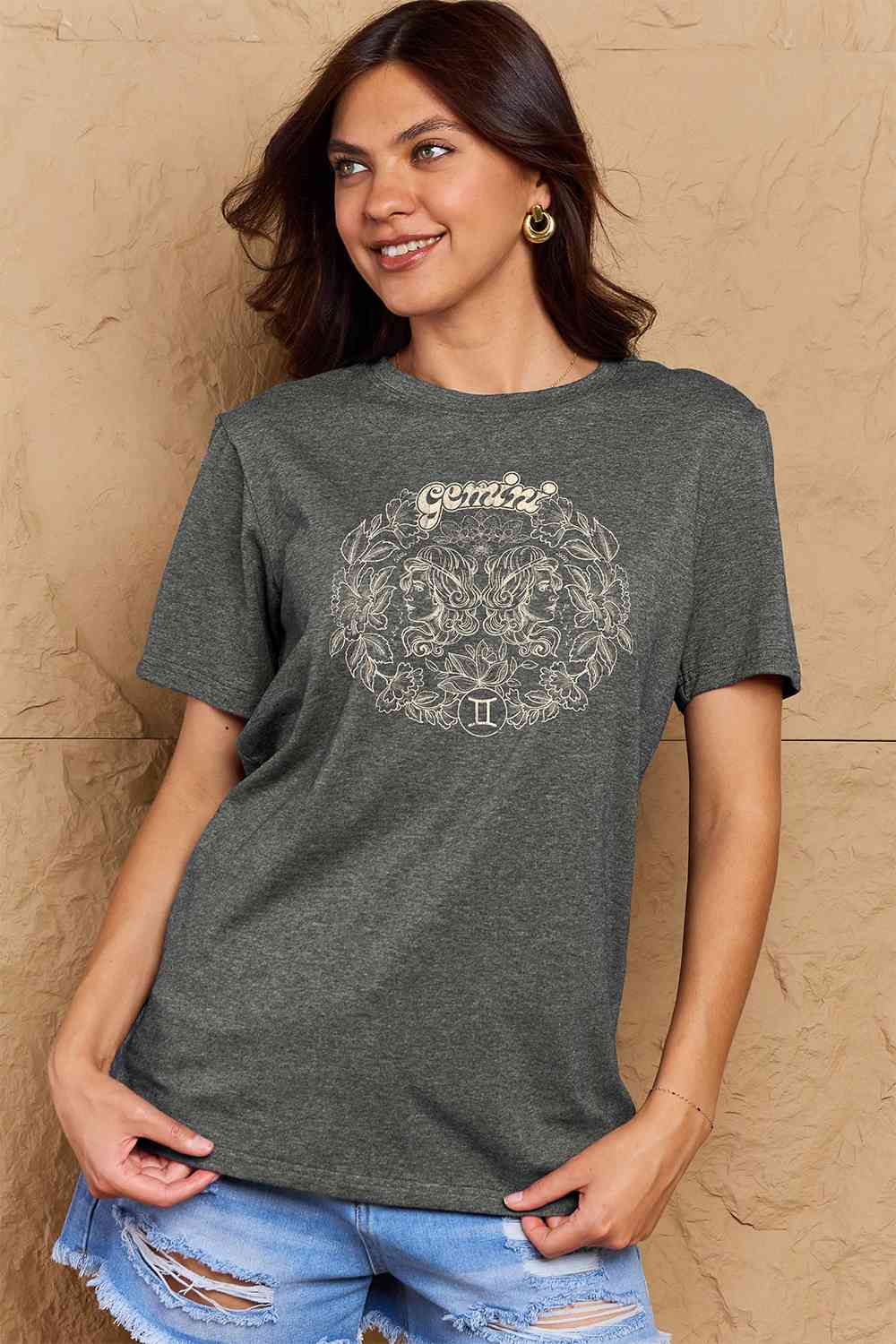 swvws Simply Love Full Size GEMINI Graphic T-Shirt