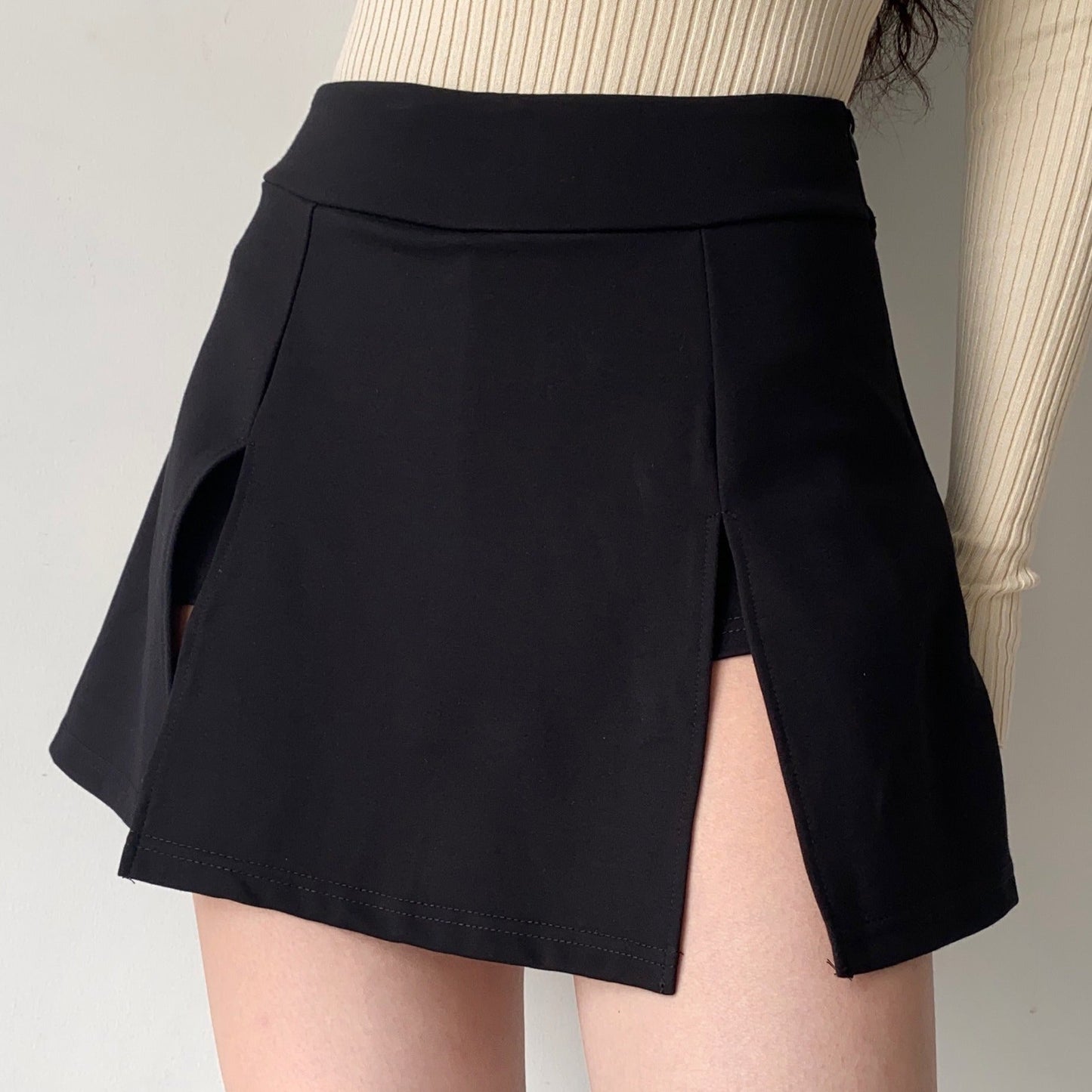 swvws - Chic Double Split Skirt