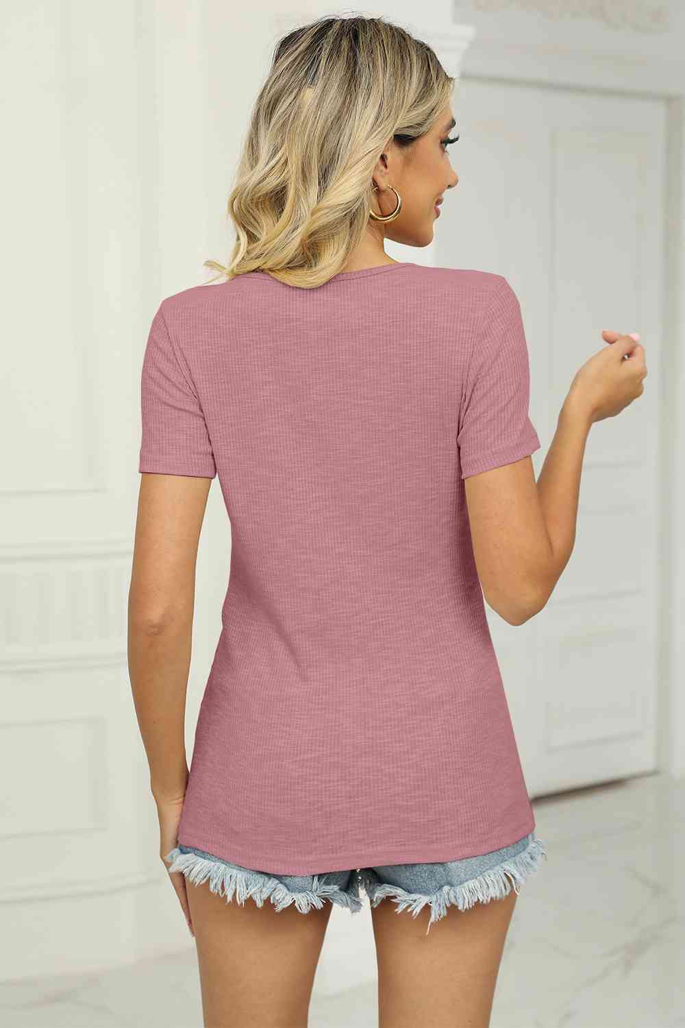 swvws Twisted V-Neck T-Shirt