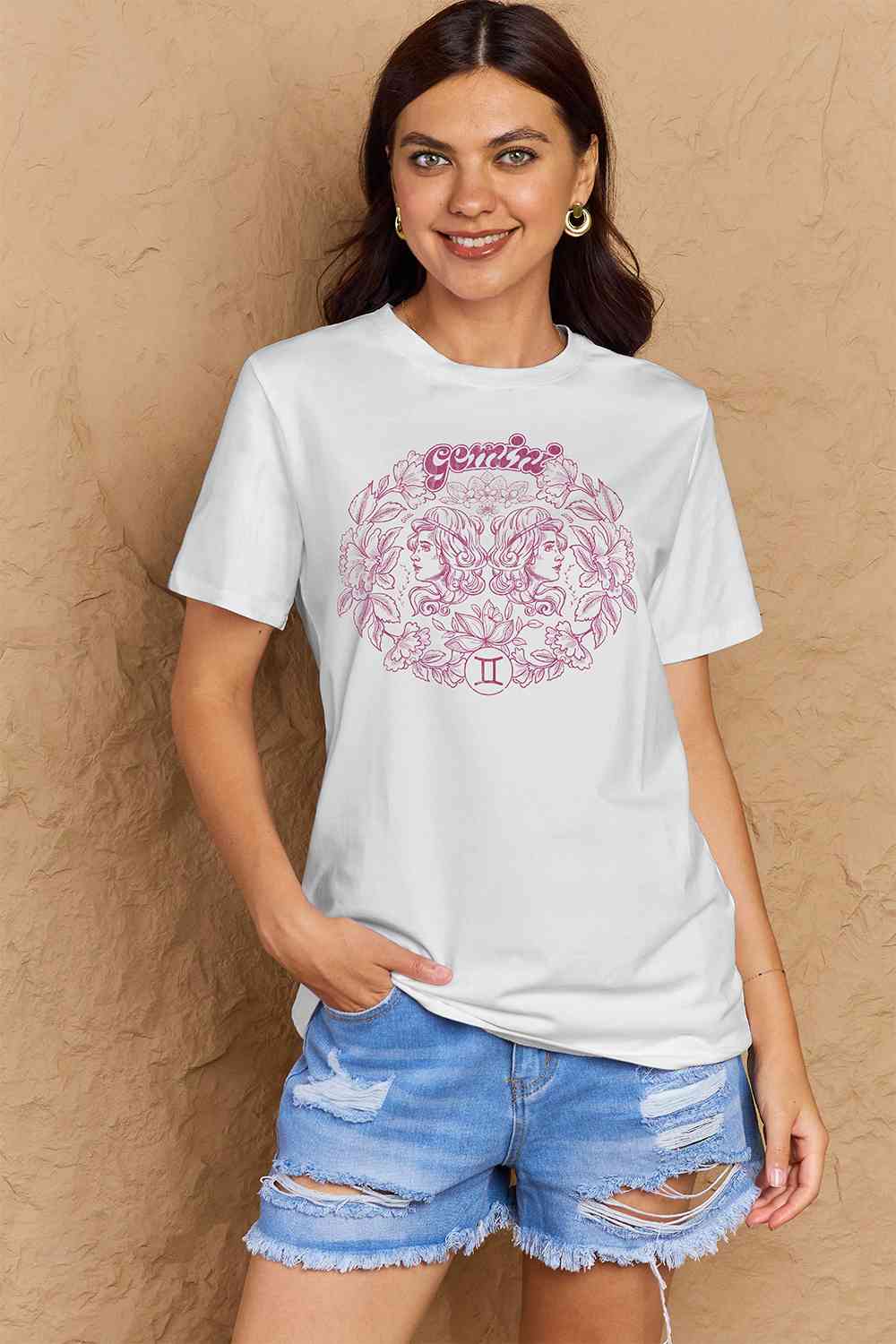 swvws Simply Love Full Size GEMINI Graphic T-Shirt