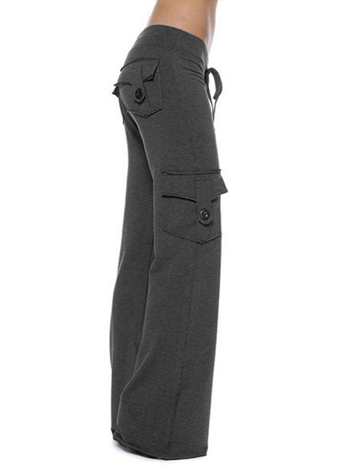 swvws Mid Waist Pants with Pockets