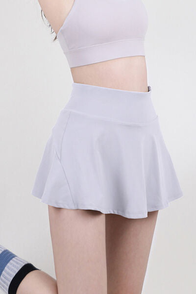 swvws High Waist Pleated Active Skirt