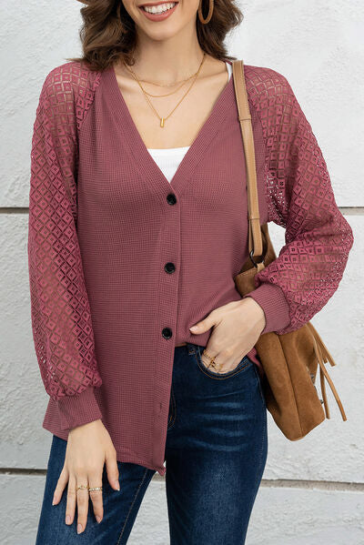 swvws Button Up Long Sleeve Cardigan