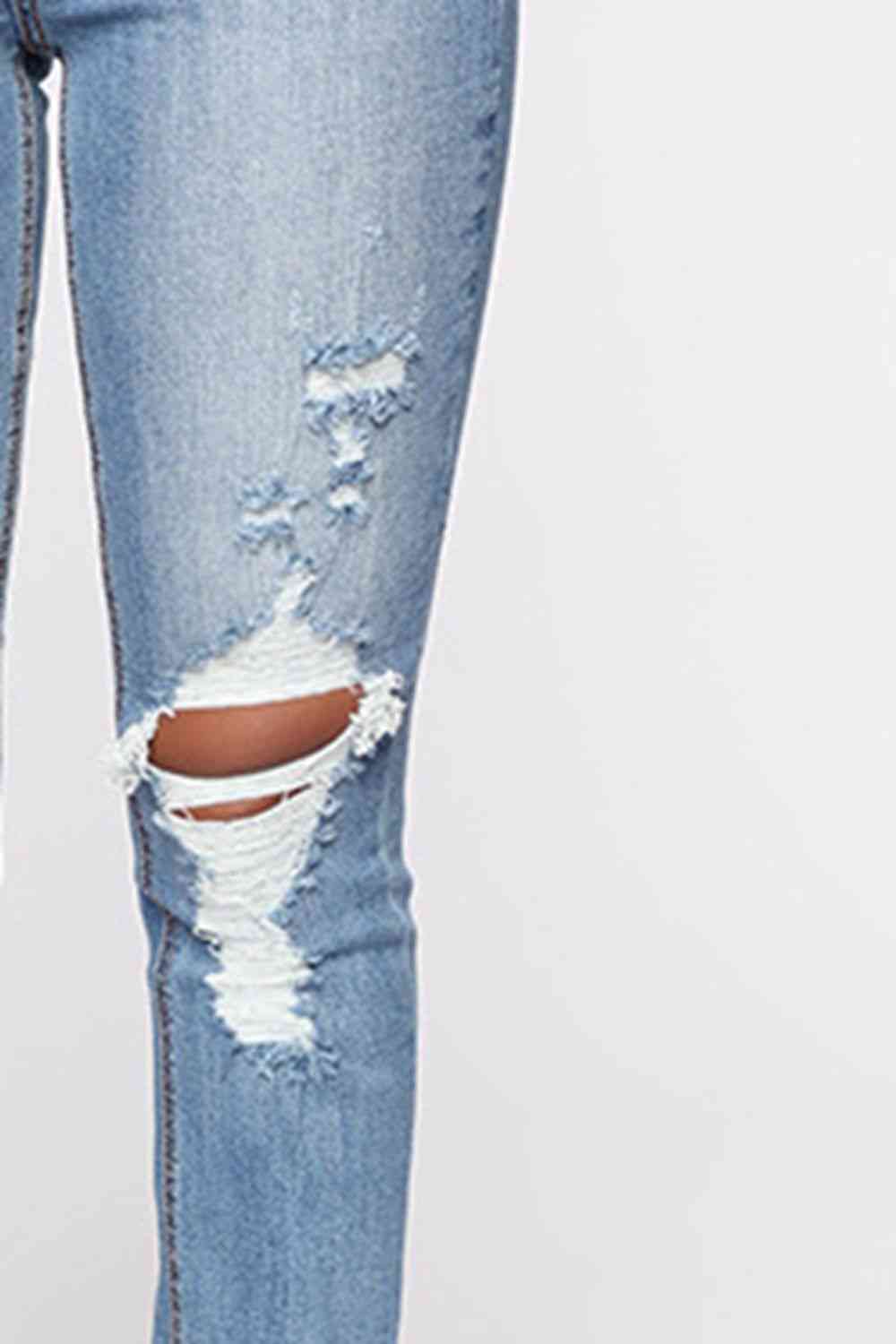 swvws Distressed Slit Jeans