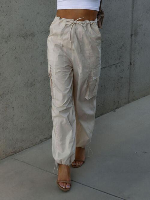 swvws Drawstring Pants with Pockets