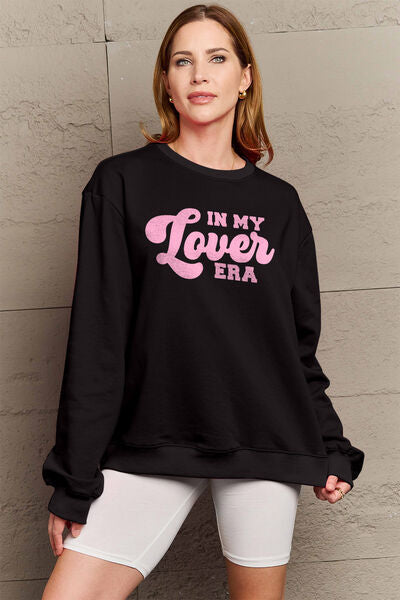 swvws Simply Love Full Size IN MY LOVER ERA Round Neck Sweatshirt