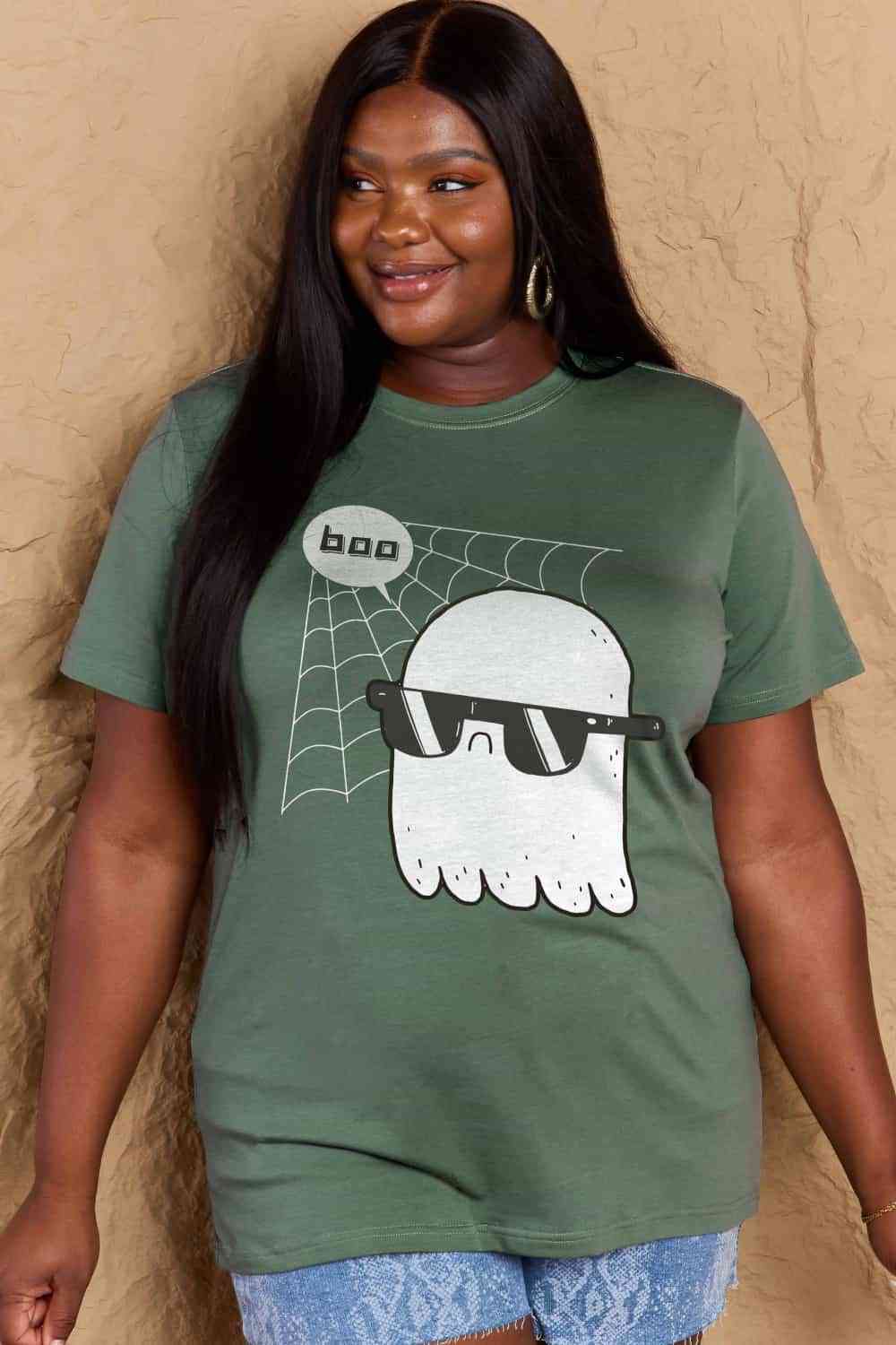 swvws Simply Love Full Size BOO Graphic Cotton T-Shirt