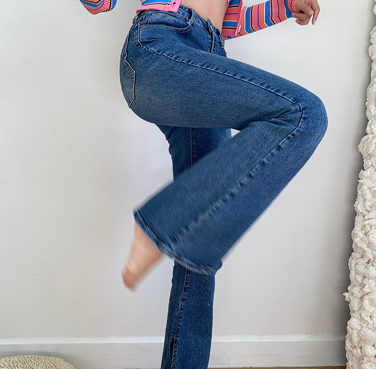 swvws - Killa Split Flare Jeans ~ HANDMADE