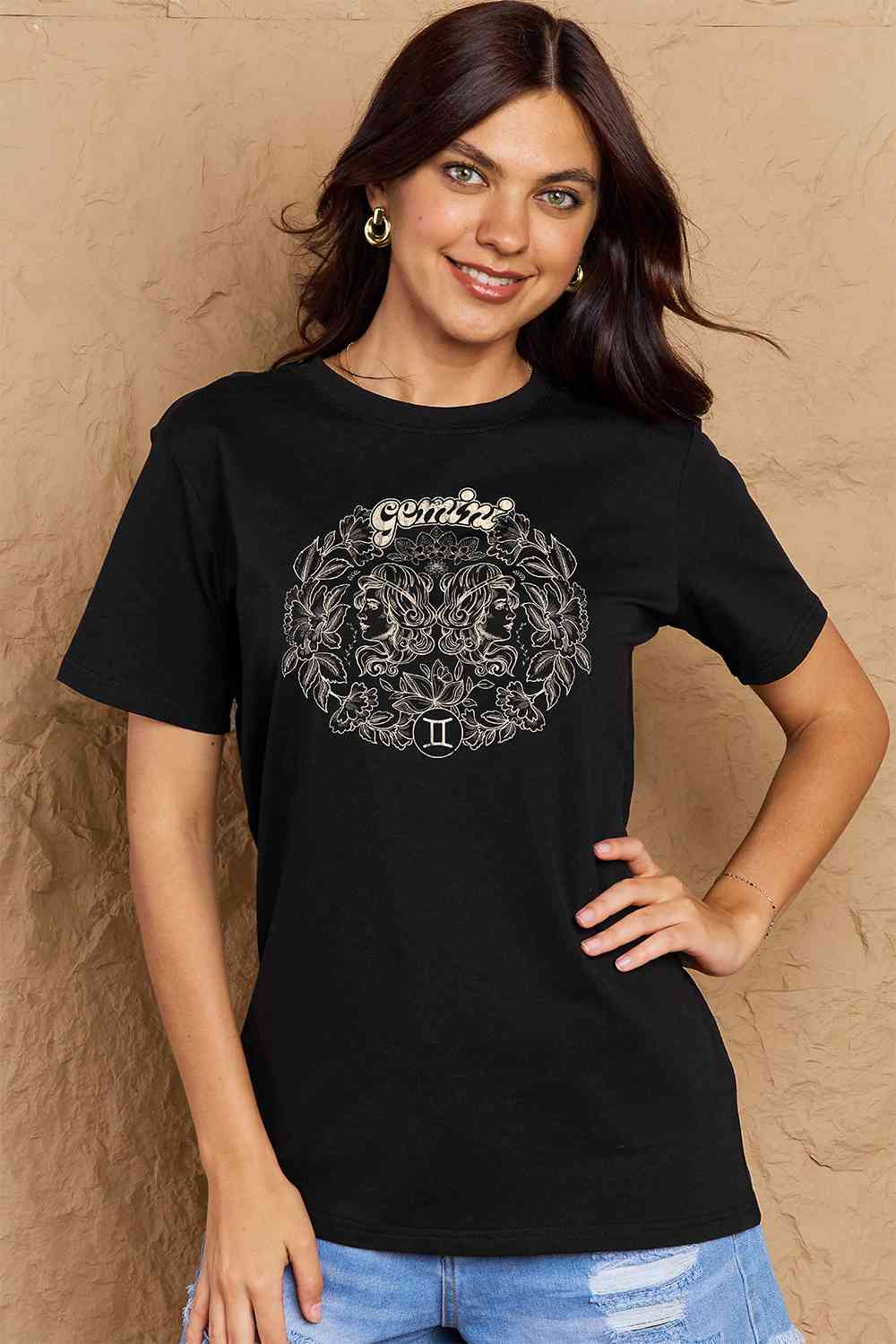 swvws Simply Love Full Size GEMINI Graphic T-Shirt