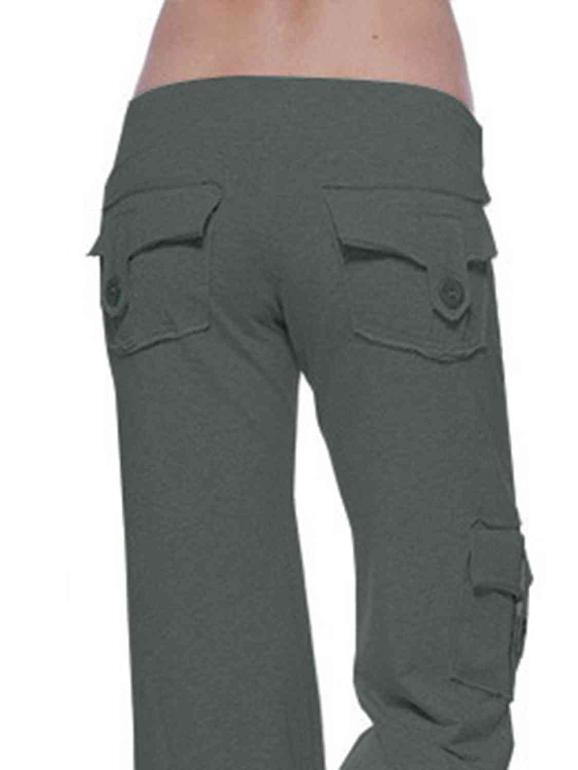 swvws Mid Waist Pants with Pockets