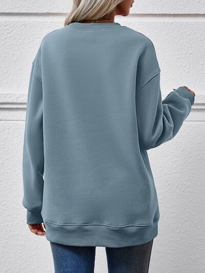 swvws MERRY CHRISTMAS Dropped Shoulder Sweatshirt