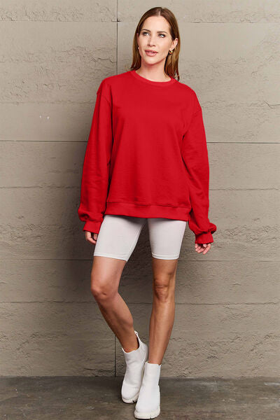 swvws Simply Love Full Size IF I'M TOO MUCH THEN GO FIND LESS Round Neck Sweatshirt