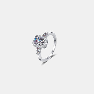 swvws 1 Carat Moissanite 925 Sterling Silver Ring