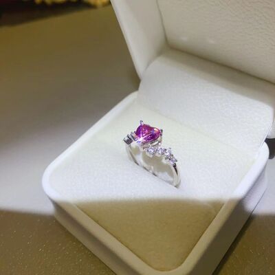 swvws 1 Carat Moissanite 925 Sterling Silver Ring