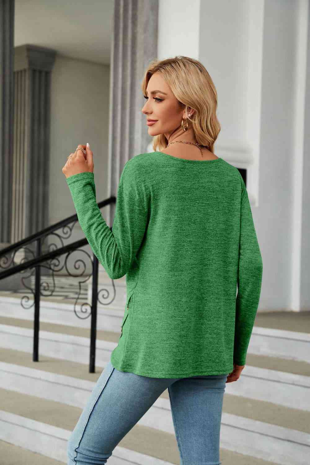 swvws Round Neck Long Sleeve T-Shirt