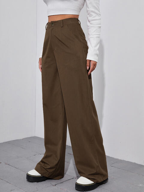 swvws Straight Leg High Waist Pants