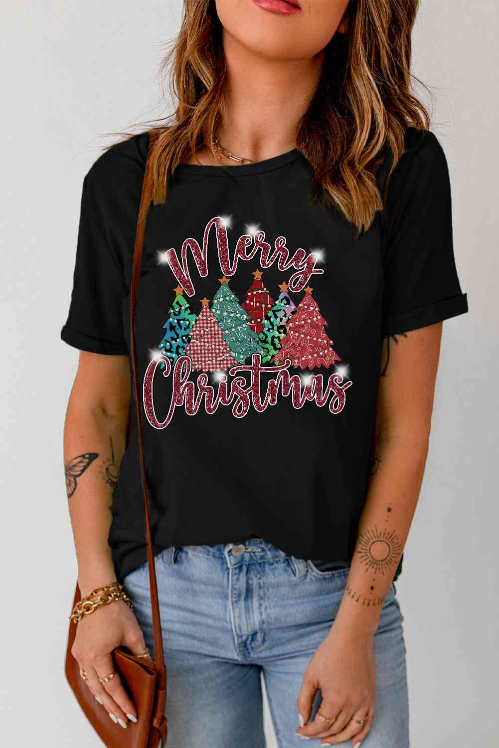 swvws MERRY CHRISTMAS Graphic T-Shirt