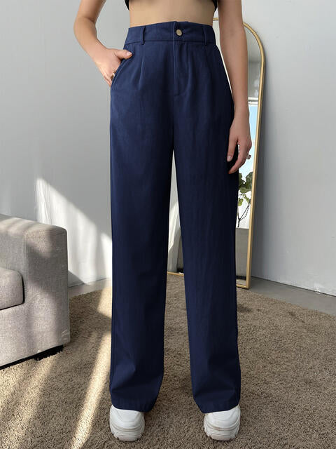 swvws Straight Leg High Waist Pants